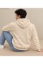 Men's Hooded Sweatshirt - Plain Patternless Cotton Hoodie with Kangaroo Pocket - 2