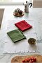 (Set of 3) Decorative 100% Cotton 50X75Cm. Tasseled Pique Hand and Face Towel, Kitchen Towel, Cleaning B - 4