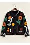 Floral Embroidered Design Jacket
