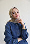 Flush viscose scarf