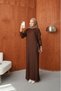 Hair Braid Patterned Knitwear Dress - Relaxed Fit Oversize Long Knitted Dress