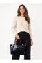 Kemal Aygün-Kriste Bell Knitted Textured Buckle Scarf Handbag – 30X15 cm - 4