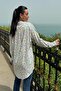 Flower Pattern Pink Blue Viscose Shirt - 6
