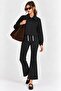 Women's Black and White Polka Dot Jacket and Trousers Set, 2-Piece, Relaxed Fit - 3