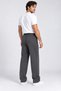 Men's Loose Fit Straight Leg Pockets Inside Padded Baggy Smoked Sweatpants - 5