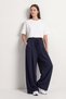 Wide Leg Trousers 202714 - Dark Blue - 2