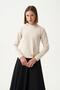 Gold buttoned pleated elegant blouse - 4