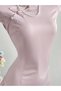Rochie mini, roz - M - 3