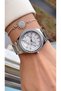 Silver Color Steel Band Women's Wristwatch – Elegant Round Case Modern Stylish Design – Bracelet Gift - 4