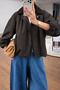 Olive Brown Velvet Collar Plaid Trench - 9766 - 2