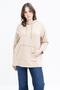 Kangaroo Pocket Ribbon Lace Lycra Plus Size Sweatshirt - 5