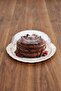 Square Ceramic Cake Pan with Mica Lid and Marble Pattern - 2