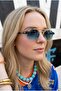 Berina Unisex Ellipse Blue Gold Yellow Frame Ultra Light Uv400 Filtered Sunglasses