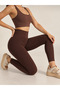 Ribbed Women's High Waist Shaping Leggings – Casual and Sports Use - 3