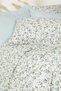 100% Cotton Single Fitted Sheet Duvet Cover Set Nola Mint 100X200 - 2