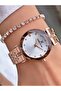 Rose Gold Color Steel Strap Women's Wristwatch – Elegant Round Case Modern Stylish Design – Bracelet Included Gift - 7