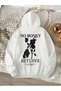 Mooda 3 Threaded Unisex Oversize Hooded Sweatshirt - 2