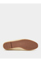 Beige Raffia Woven Flat Loafers - 6