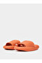 Orange Textured Open Toe Slides - 2