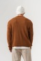 Script Patterned Steel Knitted Buttoned Knitwear Men's Cardigan - 4