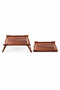 Wooden Folding Serving Table for Bed and Bench 60X40 Cm- - 5