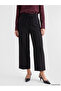 Özmarka New Season Black Regular Fit Belted Women's Trousers - 2