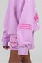 Women's Power to the Youth Printed Crew Neck Sweatshirt and Shorts 2-Piece Set - 2