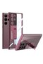 Galaxy S23 Ultra Case with Camera Protection, Transparent Design, Butam Lego Stand Case - 2