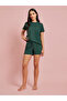 Pack Of 3 - Solid Short Sleeve T-Shirt, Shorts And Pyjama Set - 4