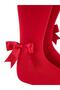 Civil Girls' Stoned Ribbon Accessory Pantyhose |   School Nursery and Daily Use - Red - 2