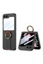 Galaxy Z Flip 6 Case with Camera Protection and Ring Carbon Design Tkng Flip Ring on the Phone Case - 4
