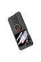 Galaxy Z Flip 6 Case with Camera Protection and Ring Carbon Design Omsy Flip Ring Phone Case - 2
