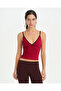 Cherry Contrast Piping Strap Blouse