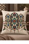 Azerbaijan Themed Karabağ Horse, Pomegranate and Buta Patterned Digital Printed Set of 4 Gift Throw Pillow Covers - 5