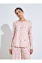 Pink All Over Star Print Long Sleeves T-Shirt And Pants Pyjama Set - 2