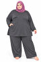 Women's Ultra Large Size Combed Cotton Pajama Set (Comfortable Fit) - 2