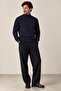 Ribbed Turtleneck Men's Sweatshirt - 3