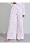 Pink Floral Print Shirt And Wide Leg Pants Pyjama Set - 4