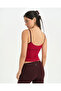 Cherry Contrast Piping Strap Blouse - 2