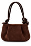 Bellina Rose Suede Brown Women's Hand and Shoulder Bag - 4