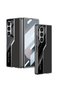 Galaxy Z Fold 6 Case Ultra Thin with Camera Protection Pc + Leather Back Surface Omsy Poligan Case - 2