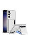 Galaxy S24 Faux Leather Back Surface Omsy Card Holder Silicone Case - 4