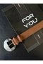 Suede Oval Buckle Women's Trouser Belt, Coat Belt, Dress Belt, Shirt Belt - 6
