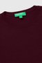 Women's plum 100% merino crew neck sweater - 3