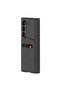 Galaxy Z Fold 6 Case Carbon Fiber Card Holder Shrp Right Angle Opening Card Holder Case - 4