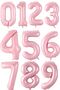 3 Pink Number Balloons 34 Inches 3 Year Old Balloon - 3