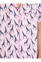 Pink All Over Giraffe Print Shirt And Straight Leg Pants Pyjama Set - 3