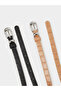 Pack Of 2 - Multi-Color Croc-Effect Belts - 2