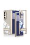 Galaxy Z Fold 7 Case with Camera Protection Transparent Design Tkng Lego Stand Case - 3