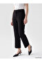 Vizyon New Season Black High Waist Women's Cigarette Pants - 2